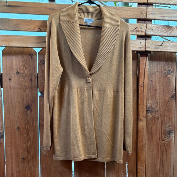 JM Collection Sweaters - JM Collection Tan Knit Sweater
